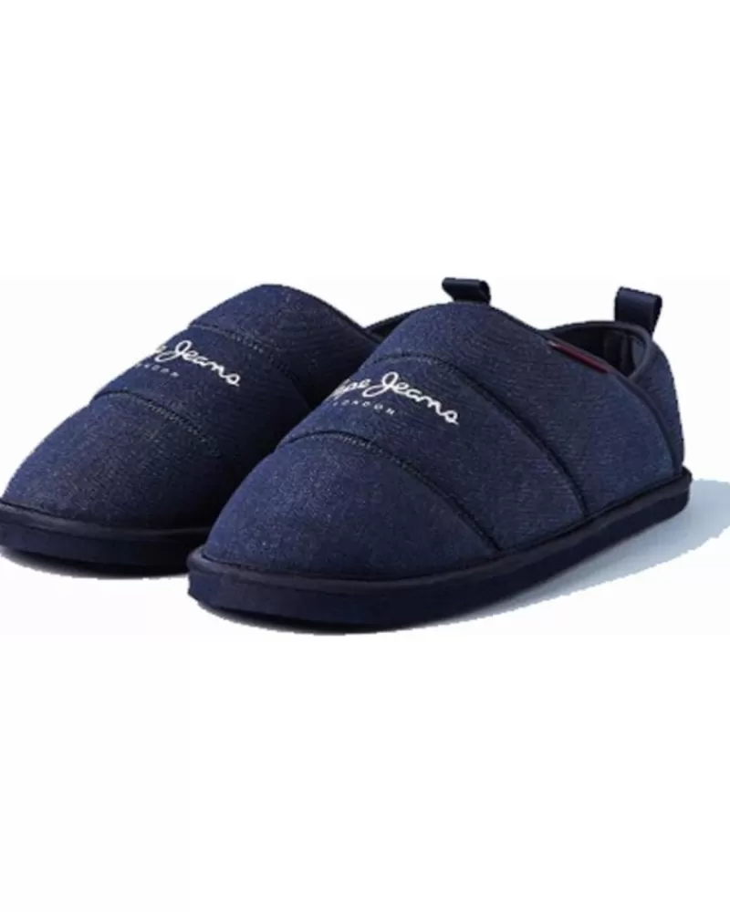 Man PEPE JEANS Man House Slipers Zapatillas De Casa Pms 20009 Azul