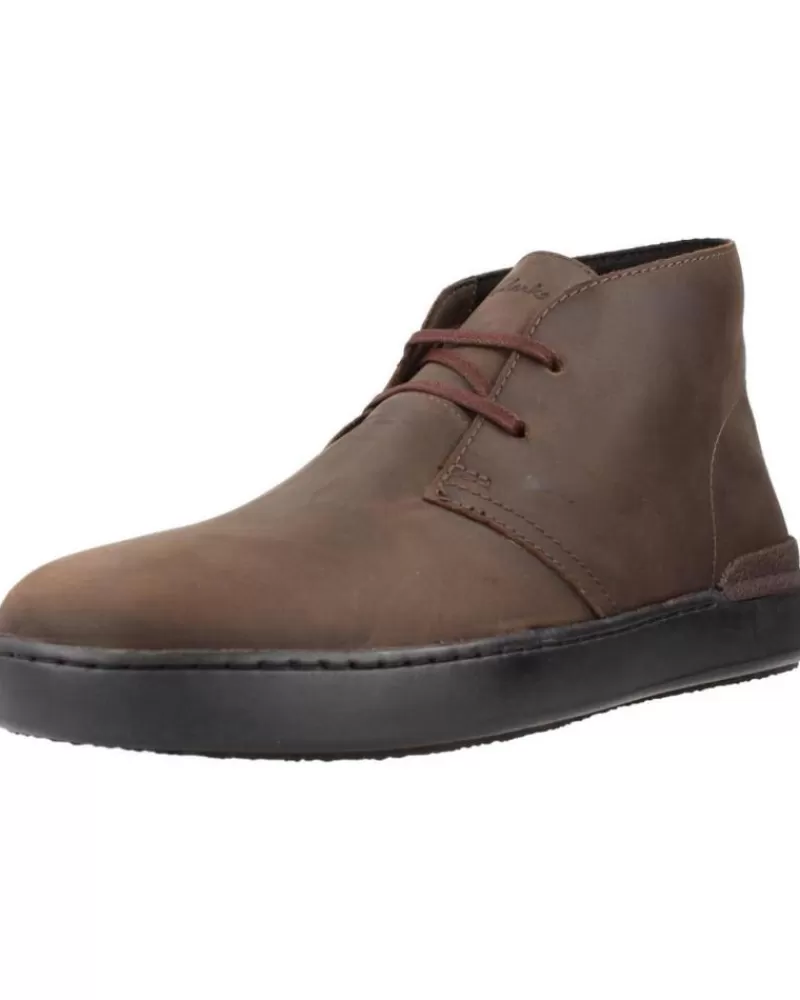 Man CLARKS Man Mid Boots Courtlite Dbt Marron