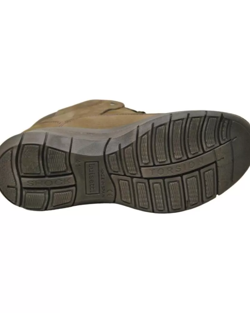 Man LUISETTI Man Mid Boots - 36105No Bota Con Cordones Para Hombres Plantil Cafe
