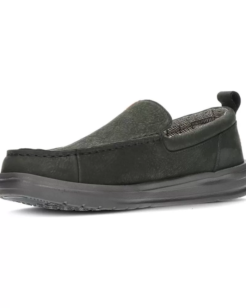 Man HEY DUDE Man Mocasines Mocasin Dude Wally Grip Moc Craft Leather Black