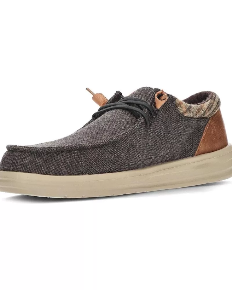 Man HEY DUDE Man Mocasines Mocasines Dude Wally Grip Wool Brown