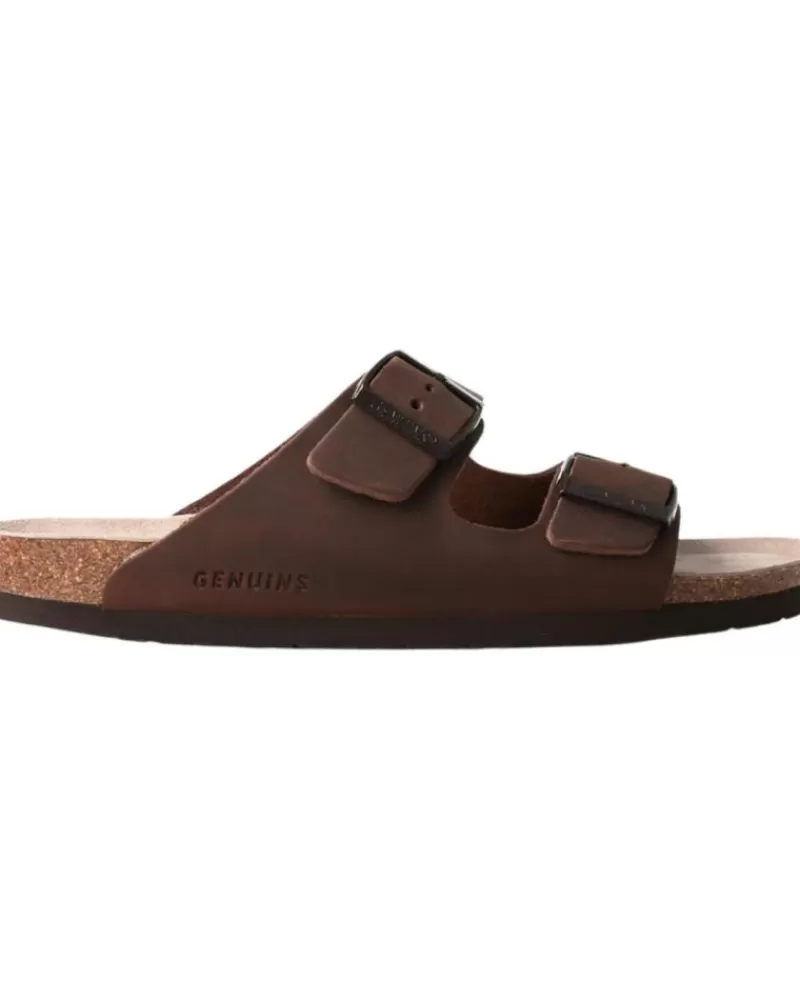 Man GENUINS Man Sandals Hawaii G104364 Marron