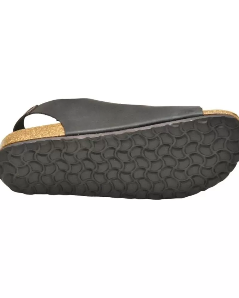 Man INTERBIOS Man Sandals Inter-Bios 9560 Sandalia Piel Bio Hombre Moka