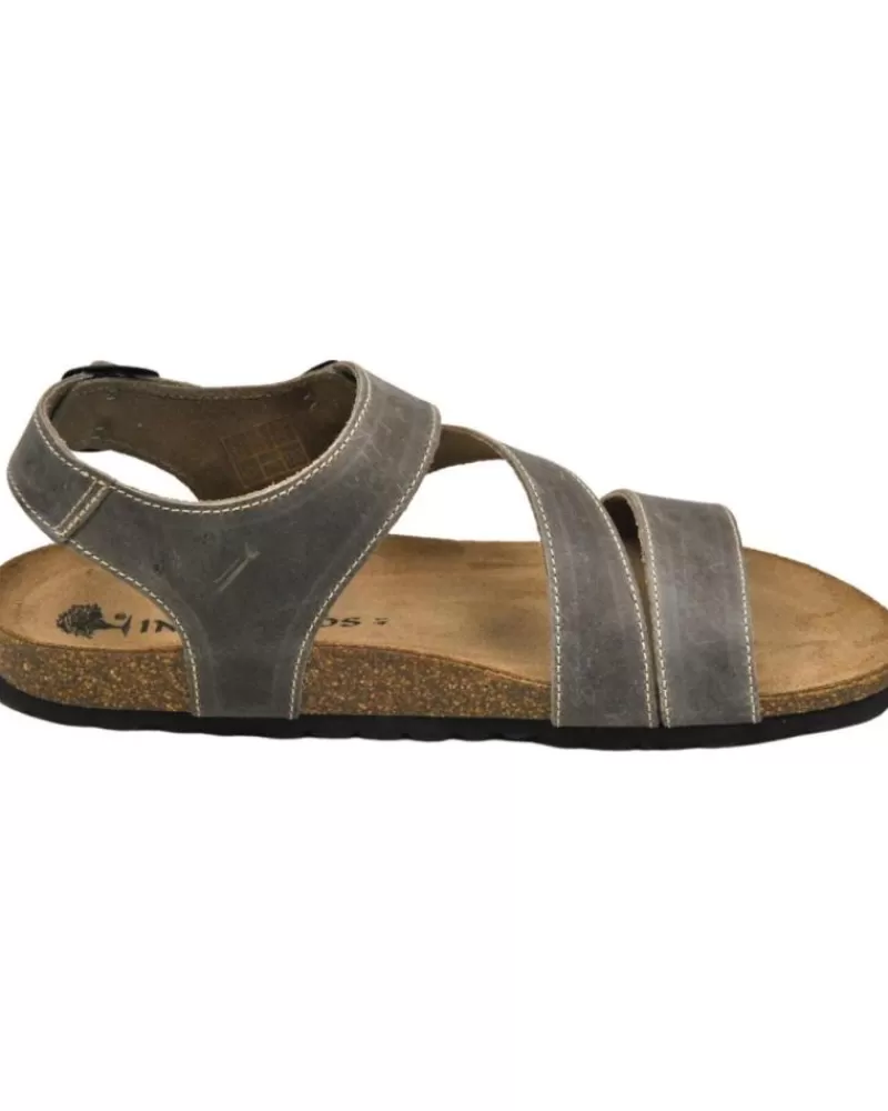 Man INTERBIOS Man Sandals Inter-Bios - Sandalia De Piel Bio Con Cuna Para Hombre Mod Pardo