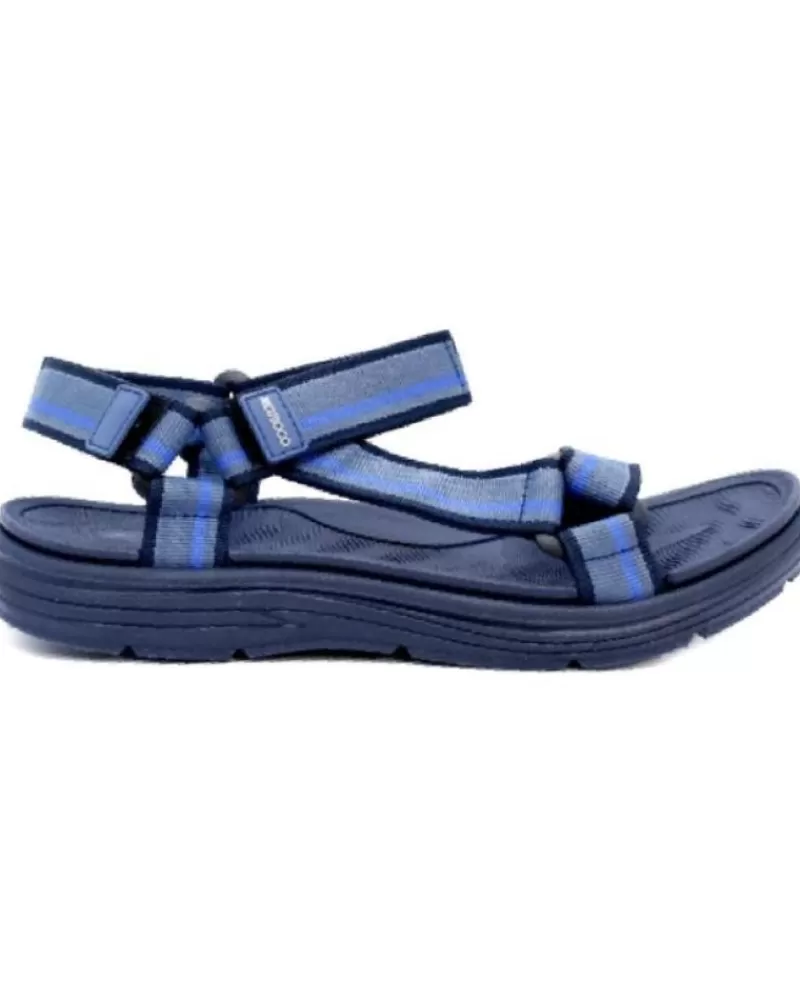 Man NICOBOCO Man Sandals - Sandalia Deportiva Krack Velcros Marino