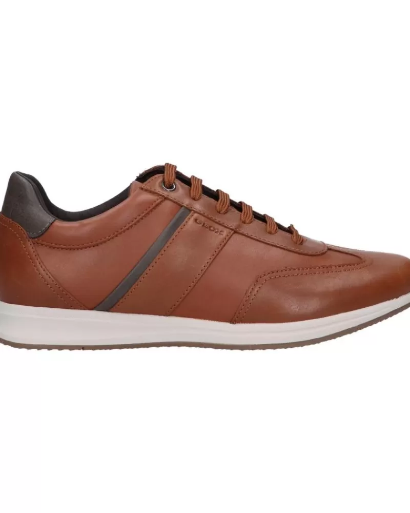 Man GEOX Man Shoes U16H5A 05443 U Avery C0169 Brown-Cognac