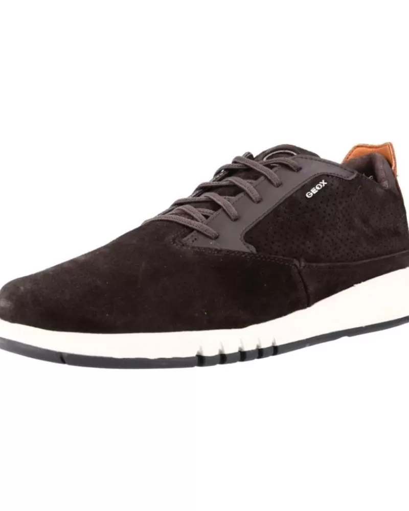 Man GEOX Man Shoes U927Fa 00023 U Aerantis C6024 Dk Coffee