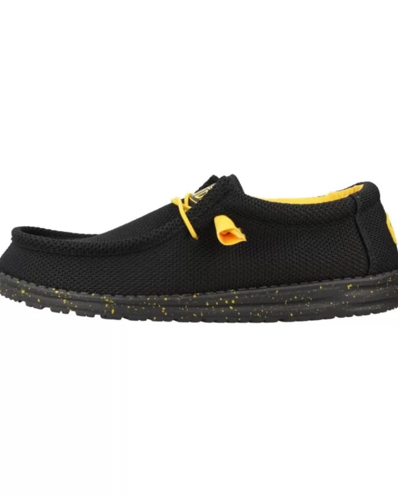 Man HEY DUDE Man Shoes Wally Sox Negro