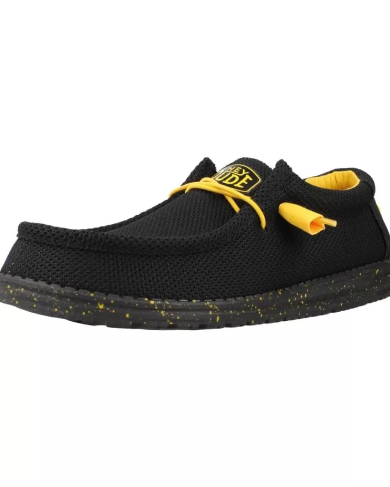 Man HEY DUDE Man Shoes Wally Sox Negro