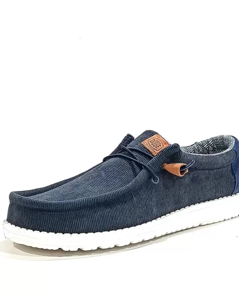 Man HEY DUDE Man Shoes Zapatilla De Lona Con Suela De Goma Navy