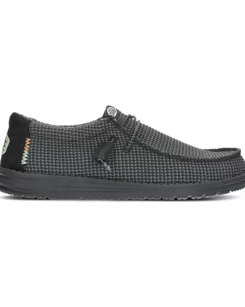 Man HEY DUDE Man Shoes Zapatos Dude Wally Sport Mesh 40403 Black