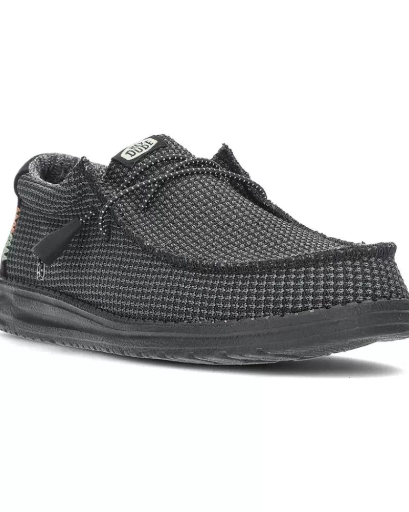 Man HEY DUDE Man Shoes Zapatos Dude Wally Sport Mesh 40403 Black