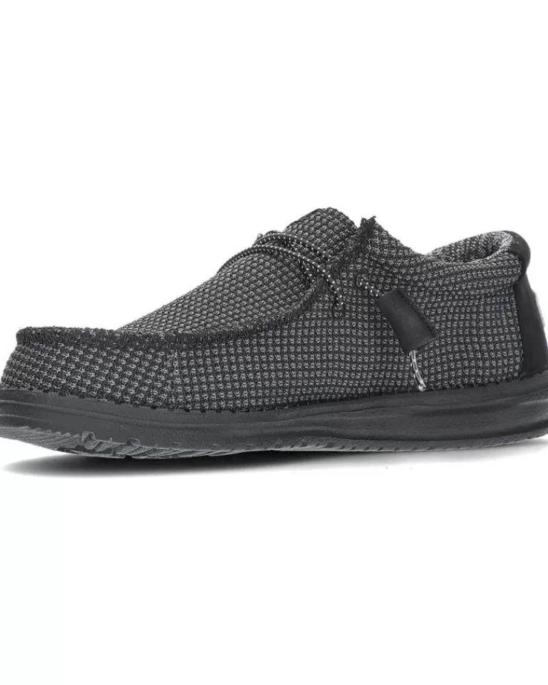 Man HEY DUDE Man Shoes Zapatos Dude Wally Sport Mesh 40403 Black