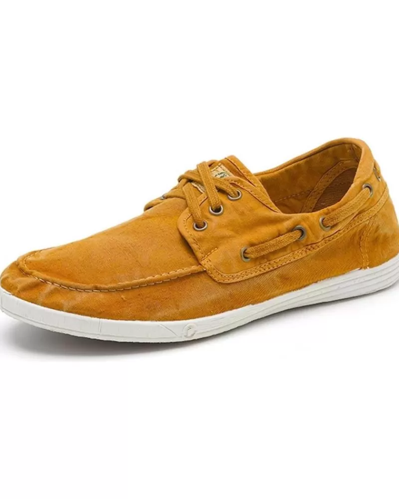 Man NATURAL WORLD Man Shoes 303E H - 48 Old Elbrus Nautico Enzimati Cuero