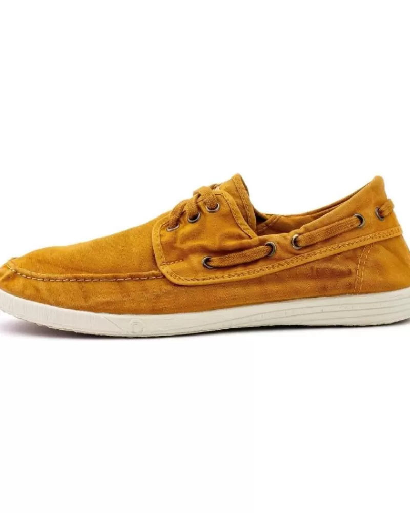 Man NATURAL WORLD Man Shoes 303E H - 48 Old Elbrus Nautico Enzimati Cuero