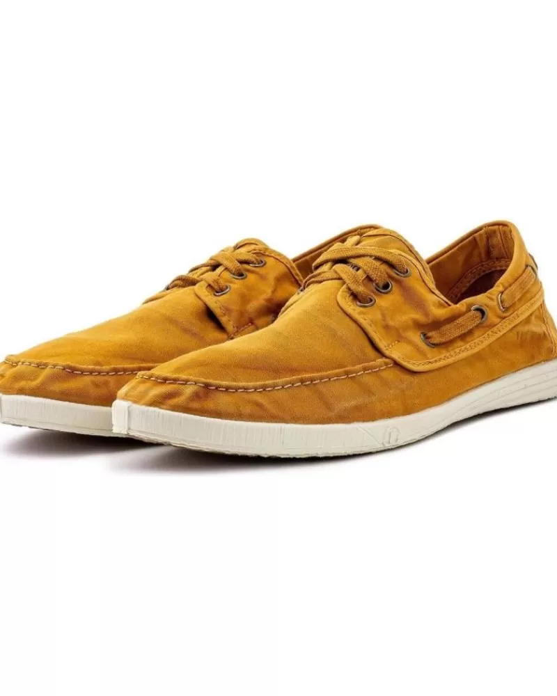 Man NATURAL WORLD Man Shoes 303E H - 48 Old Elbrus Nautico Enzimati Cuero