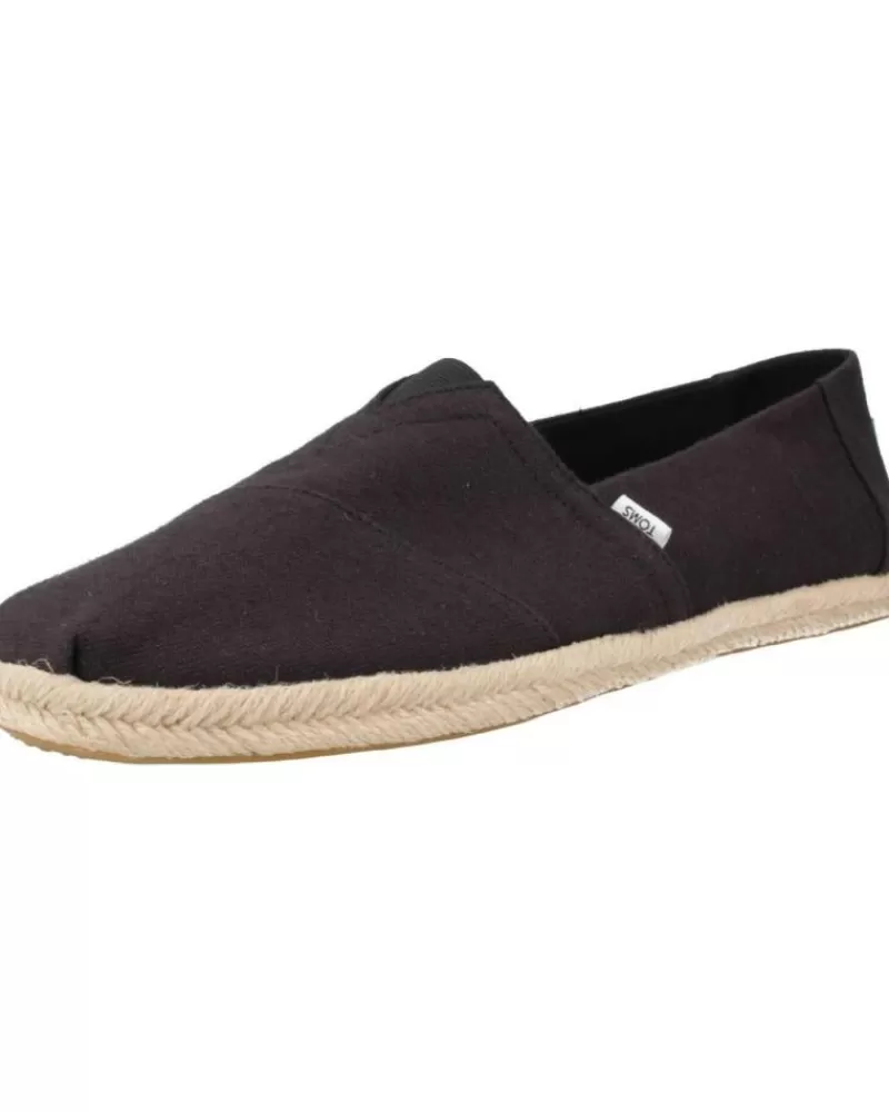 Man TOMS Man Shoes Rope Negro