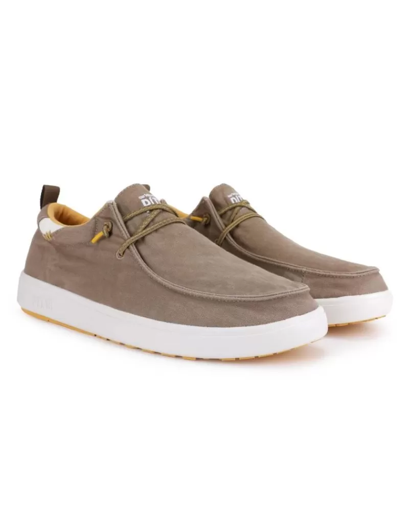 Man WALK IN PITAS Man Shoes Wallaby Coast Suela Blanca Topo
