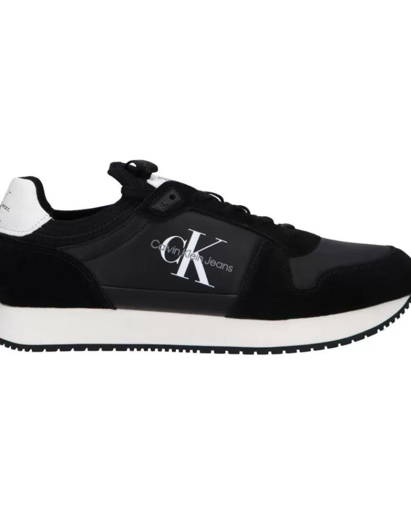 Man CALVIN KLEIN Man Zapatillas Deporte Ym0Ym00553 Sock Laceup 0Gq Black-Bright White