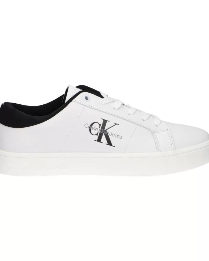 Man CALVIN KLEIN Man Zapatillas Deporte Ym0Ym00864 Classic Cupsole 01W Bright White-Black