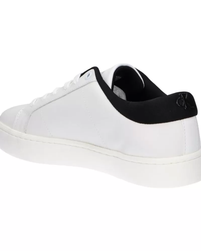 Man CALVIN KLEIN Man Zapatillas Deporte Ym0Ym00864 Classic Cupsole 01W Bright White-Black