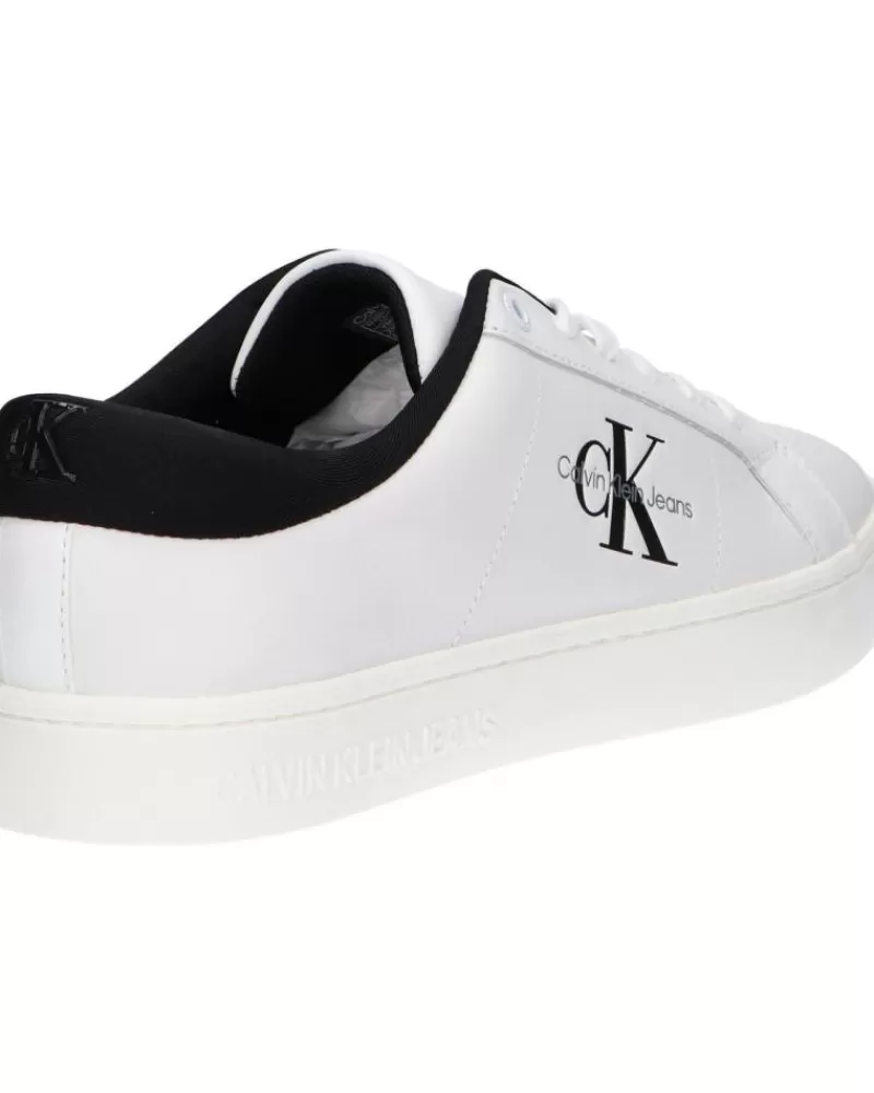 Man CALVIN KLEIN Man Zapatillas Deporte Ym0Ym00864 Classic Cupsole 01W Bright White-Black