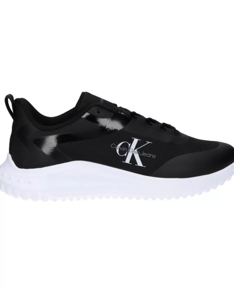 Man CALVIN KLEIN Man Zapatillas Deporte Ym0Ym00968 Eva Runner Low Lace 0Gm Black-Bright White