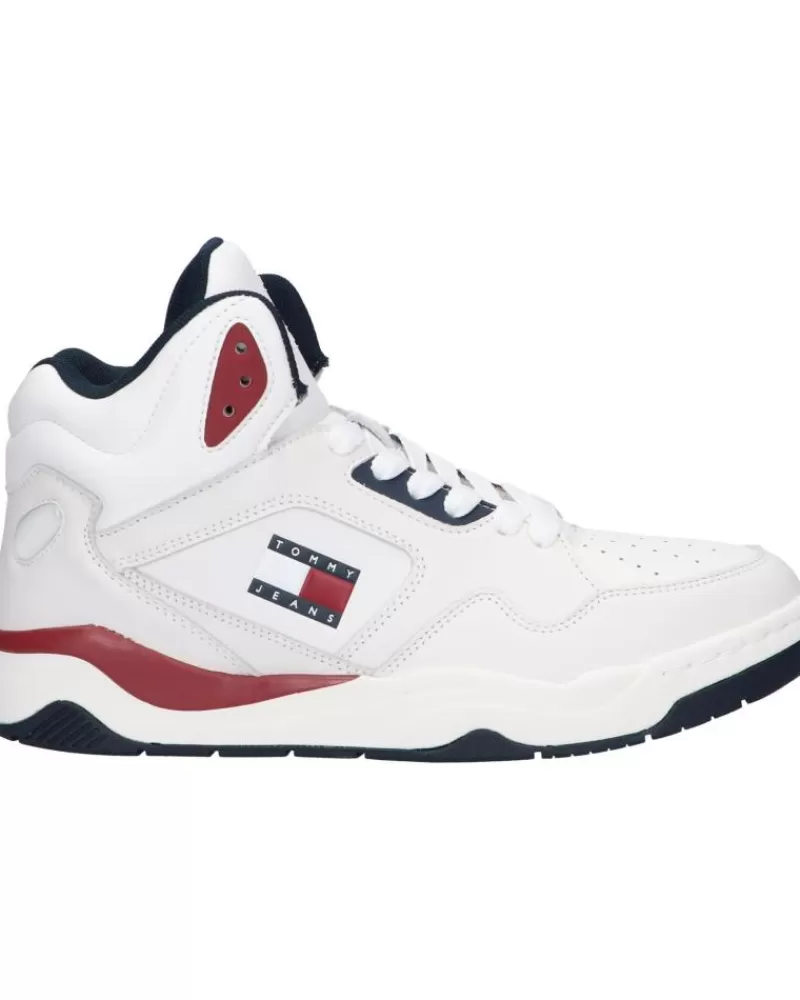 Man TOMMY HILFIGER Man Zapatillas Deporte Em0Em01318 Basket Mid Top 0G1 Rwb