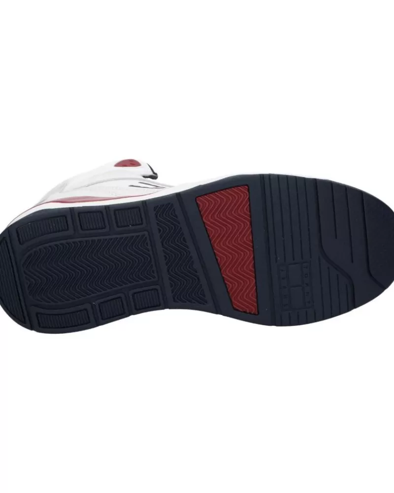 Man TOMMY HILFIGER Man Zapatillas Deporte Em0Em01318 Basket Mid Top 0G1 Rwb
