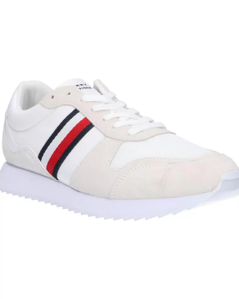 Man TOMMY HILFIGER Man Zapatillas Deporte Fm0Fm04886 Runner Evo Mix Ess Ybs White