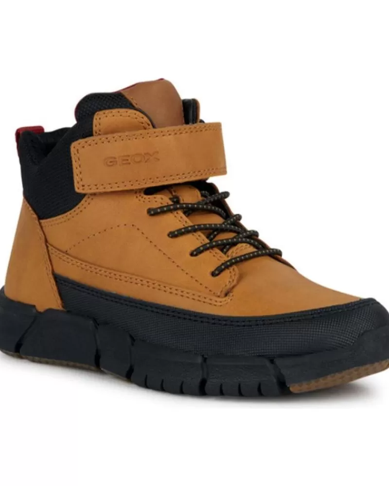 Boy GEOX Boots-Woman And Boy Boots Botas Y Botines Dk Yellow