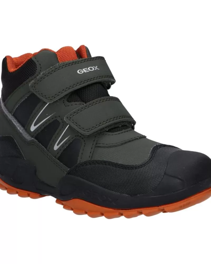Woman GEOX Woman And Boy Mid Boots J261Wa 0Cefu J New Savage Boy B A Ca37L Military-Dk Orange
