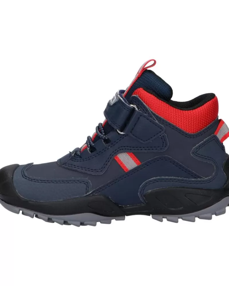 Boy GEOX Mid Boots-Woman And Boy Mid Boots J261Wb 0Cebu J New Savage C0735 Navy-Red