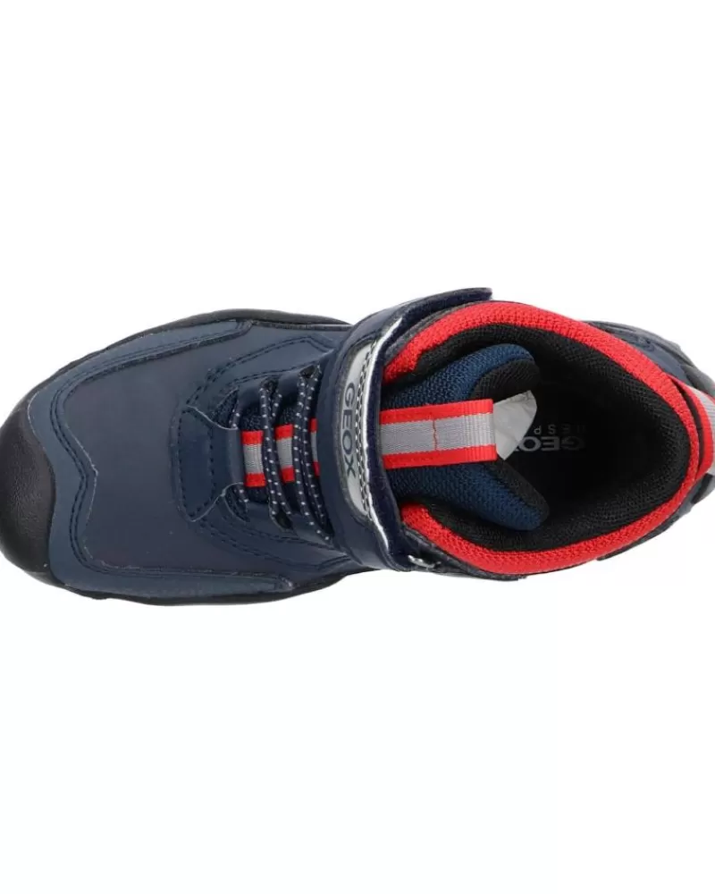 Boy GEOX Mid Boots-Woman And Boy Mid Boots J261Wb 0Cebu J New Savage C0735 Navy-Red