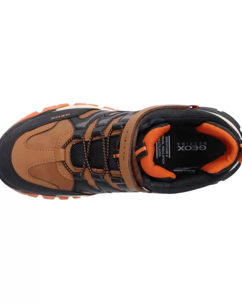 Woman GEOX Woman And Boy Mid Boots J26Hbc 0Mefu J Montrack Boy B Abx C0275 Lt Brown-Black