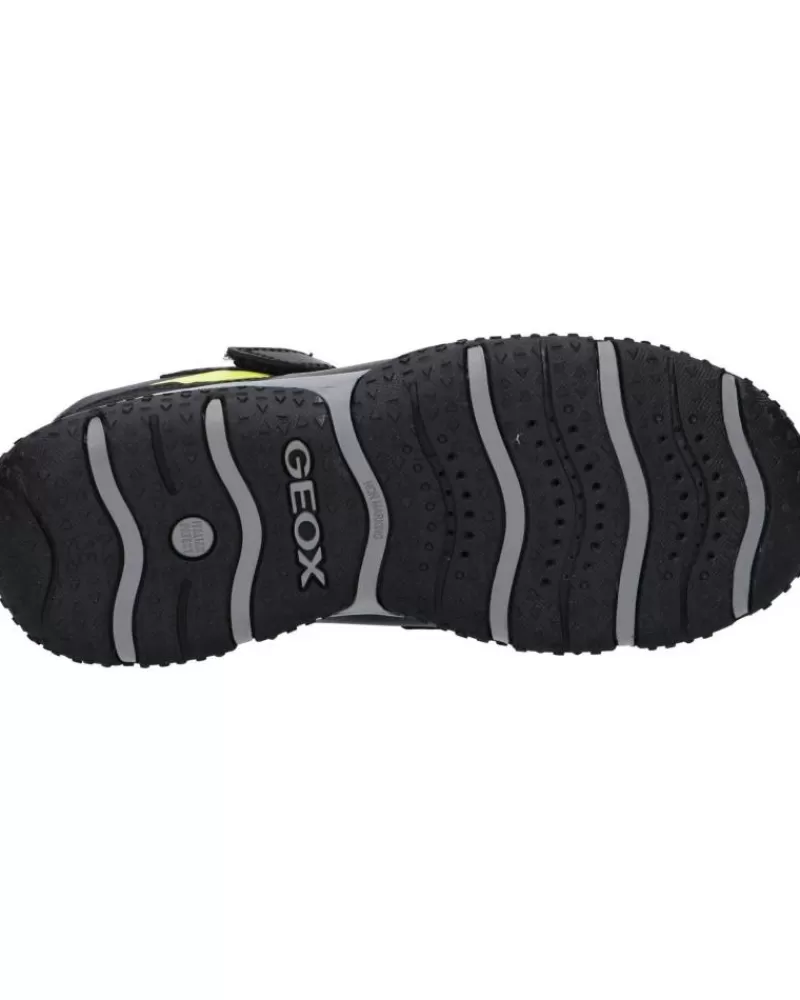Woman GEOX Woman And Boy Trainers J2642A 050Bu Jr Baltic Boy B Abx C0802 Black-Lime
