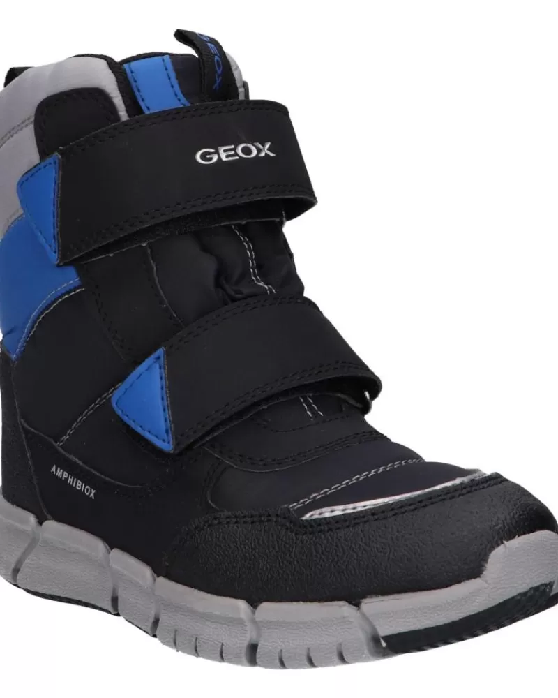 Boy GEOX Mid Boots-Woman And Girl And Boy Boots J169Xc 0Fu50 J Flexyper Boy B Abx C0455 Black-Royal