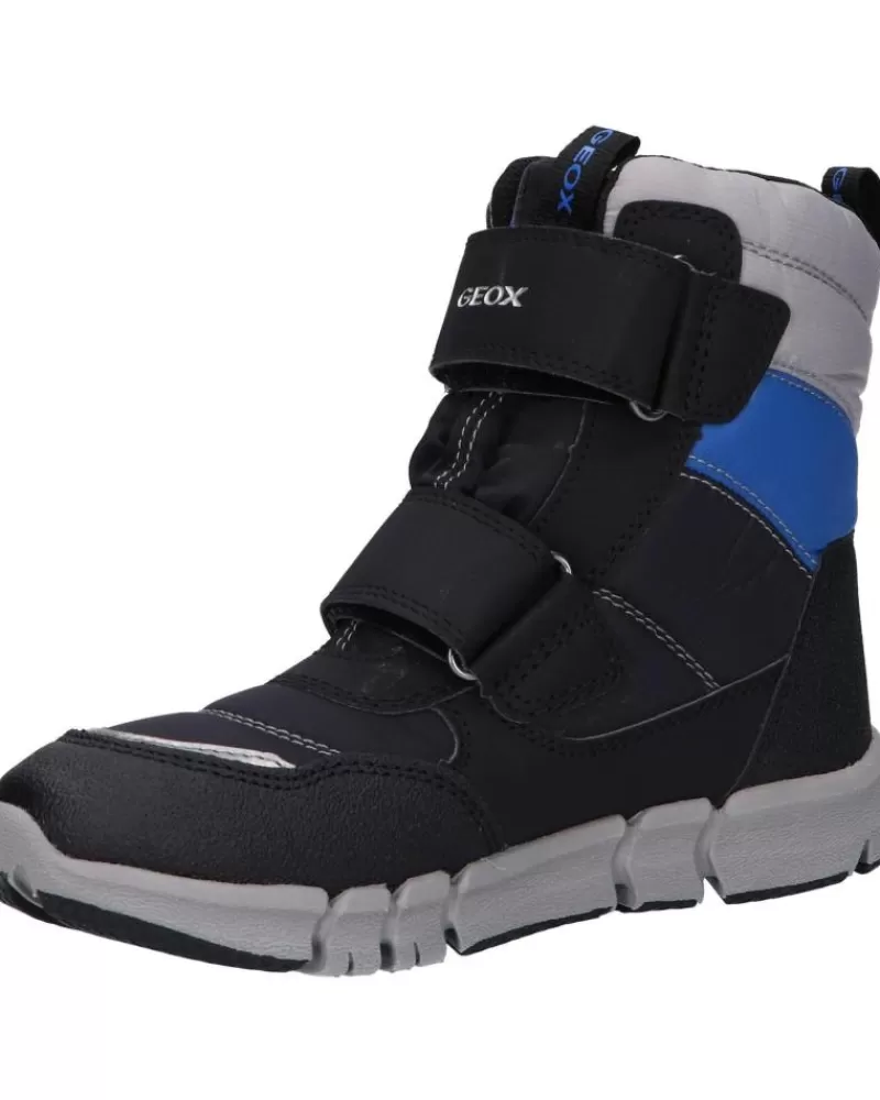 Boy GEOX Mid Boots-Woman And Girl And Boy Boots J169Xc 0Fu50 J Flexyper Boy B Abx C0455 Black-Royal