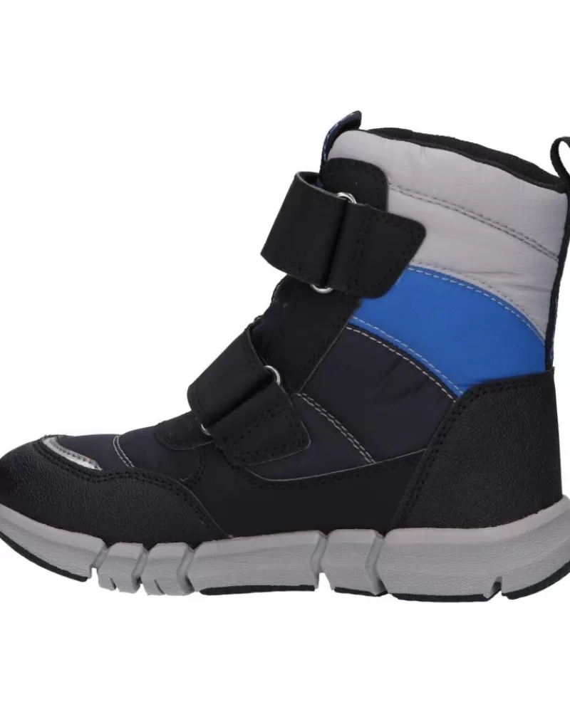 Boy GEOX Mid Boots-Woman And Girl And Boy Boots J169Xc 0Fu50 J Flexyper Boy B Abx C0455 Black-Royal