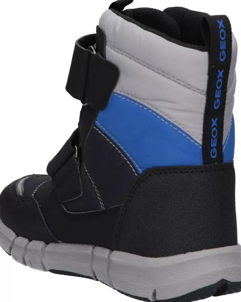 Boy GEOX Mid Boots-Woman And Girl And Boy Boots J169Xc 0Fu50 J Flexyper Boy B Abx C0455 Black-Royal