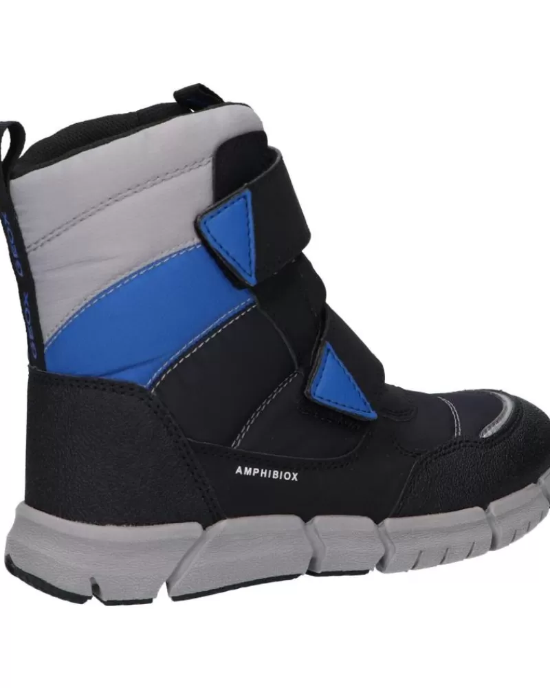Boy GEOX Mid Boots-Woman And Girl And Boy Boots J169Xc 0Fu50 J Flexyper Boy B Abx C0455 Black-Royal