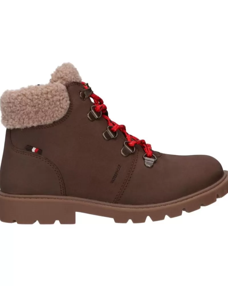 Boy GEOX Mid Boots-Woman And Girl And Boy Boots J26Hdd 032Bh J Shaylax Boy Wpf C6229 Coffee-Dk Beige