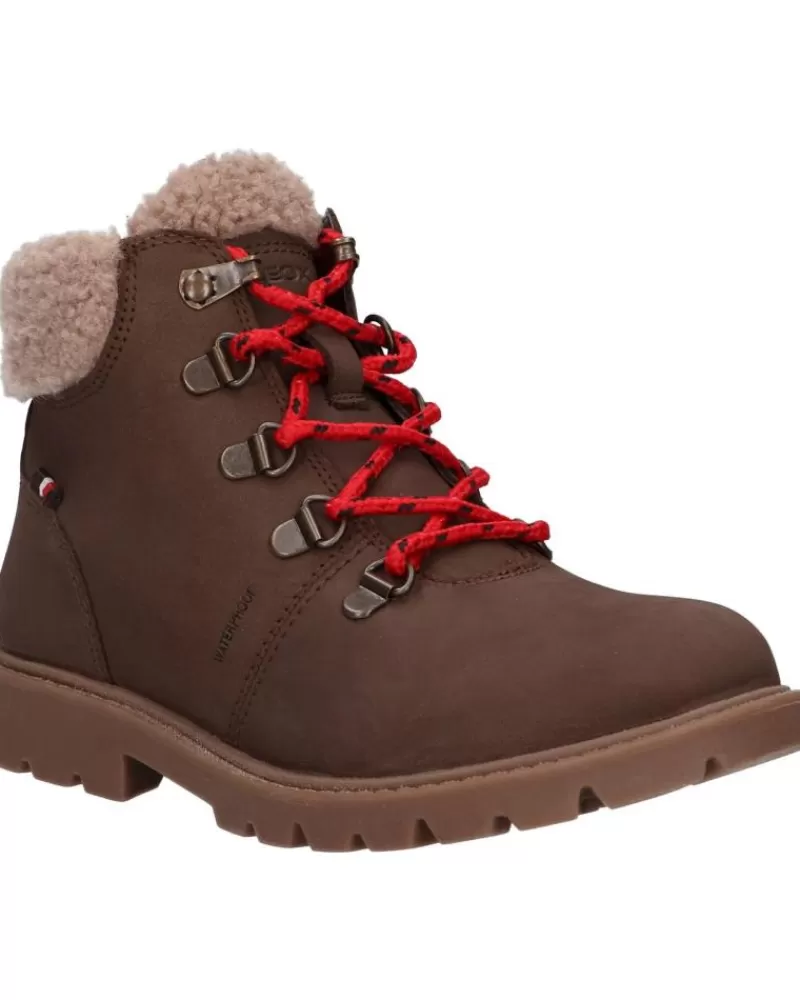 Boy GEOX Mid Boots-Woman And Girl And Boy Boots J26Hdd 032Bh J Shaylax Boy Wpf C6229 Coffee-Dk Beige