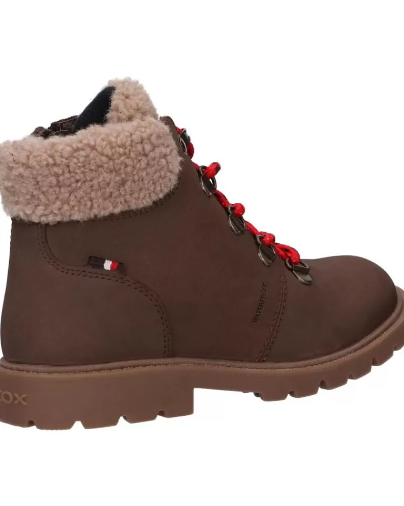 Boy GEOX Mid Boots-Woman And Girl And Boy Boots J26Hdd 032Bh J Shaylax Boy Wpf C6229 Coffee-Dk Beige