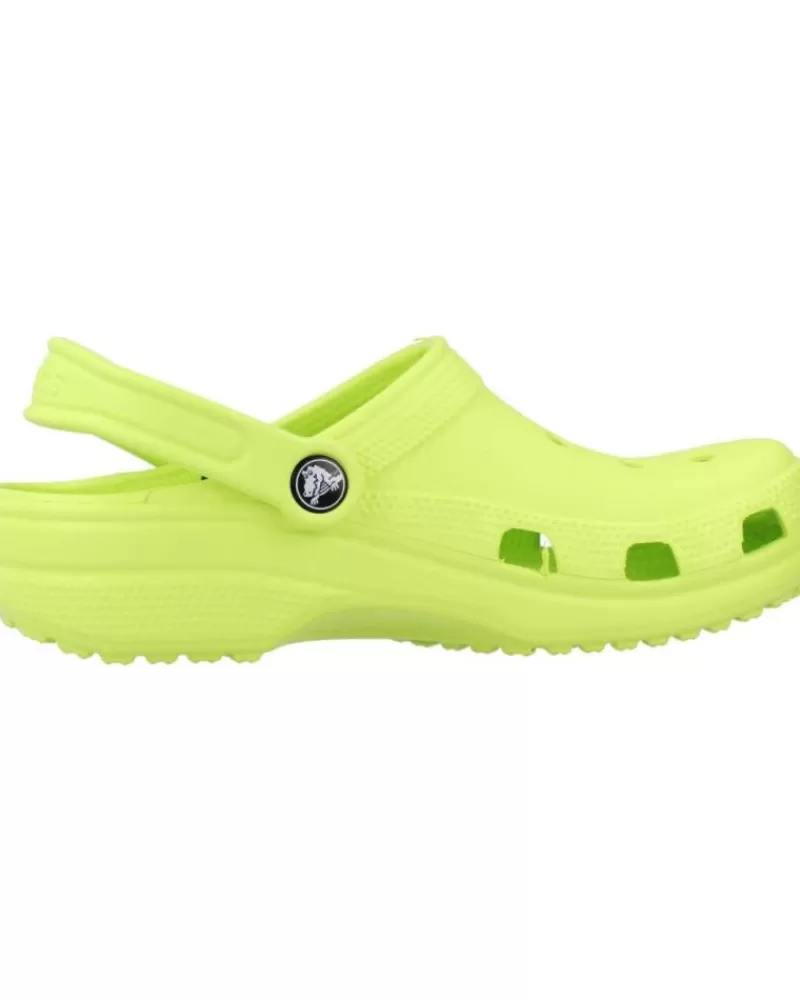 Boy CROCS Clogs-Woman And Girl And Boy Flip Flops Classic U Verde
