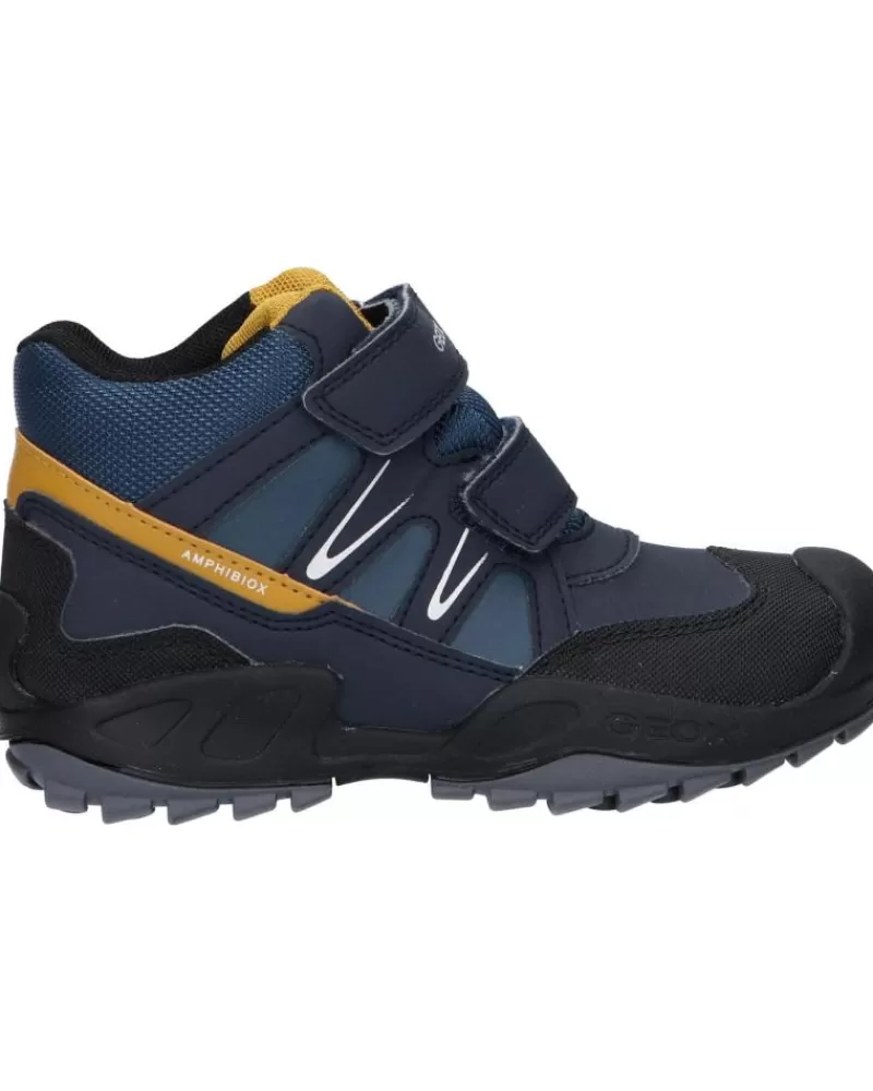 Boy GEOX Mid Boots-Woman And Girl And Boy J261Wa 0Cefu J New Savage Boy B A C0916 Navy-Ochreyellow
