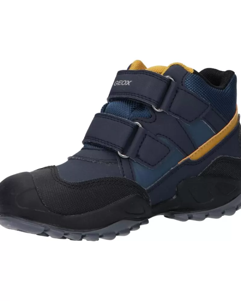 Boy GEOX Mid Boots-Woman And Girl And Boy J261Wa 0Cefu J New Savage Boy B A C0916 Navy-Ochreyellow
