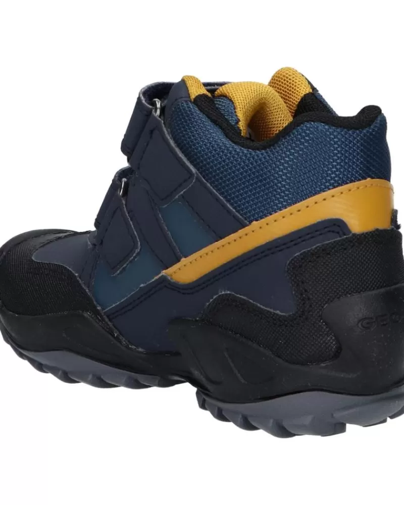 Boy GEOX Mid Boots-Woman And Girl And Boy J261Wa 0Cefu J New Savage Boy B A C0916 Navy-Ochreyellow