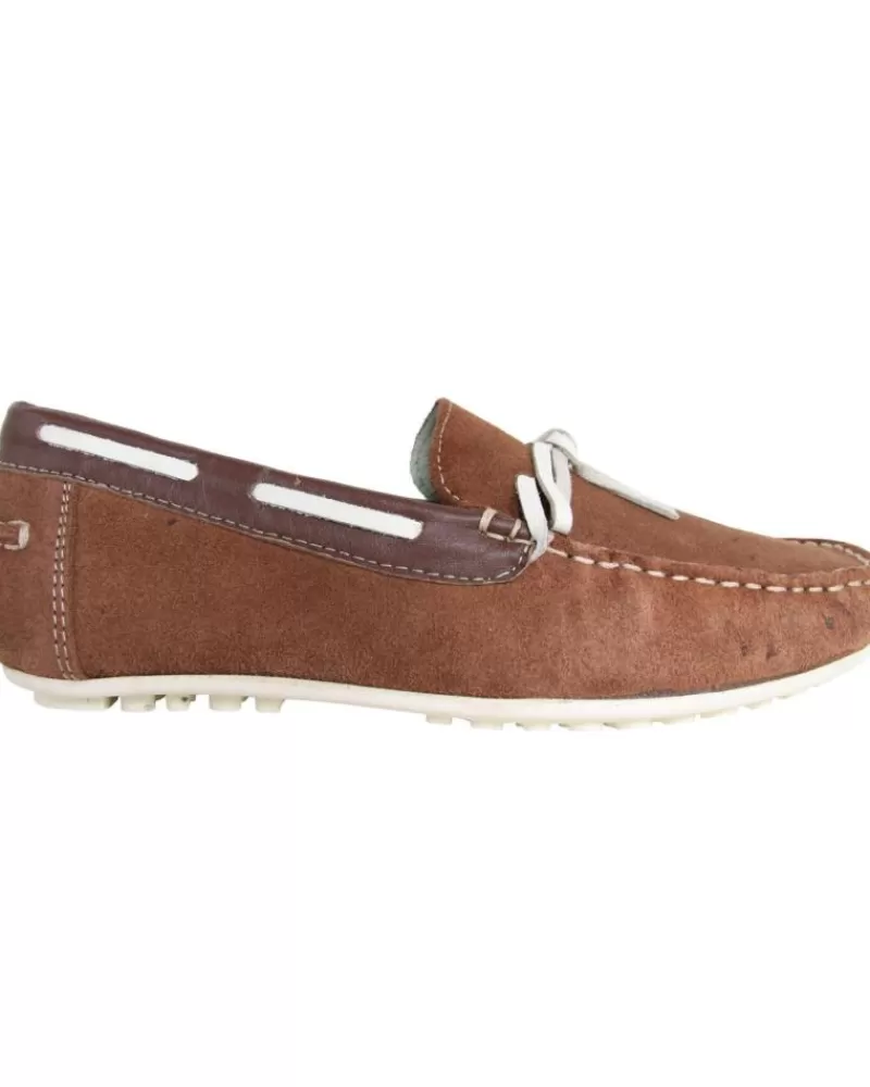 Boy MTNG Moccasins-Woman And Girl And Boy Mocasines 83515 Ante Marron Oscuro