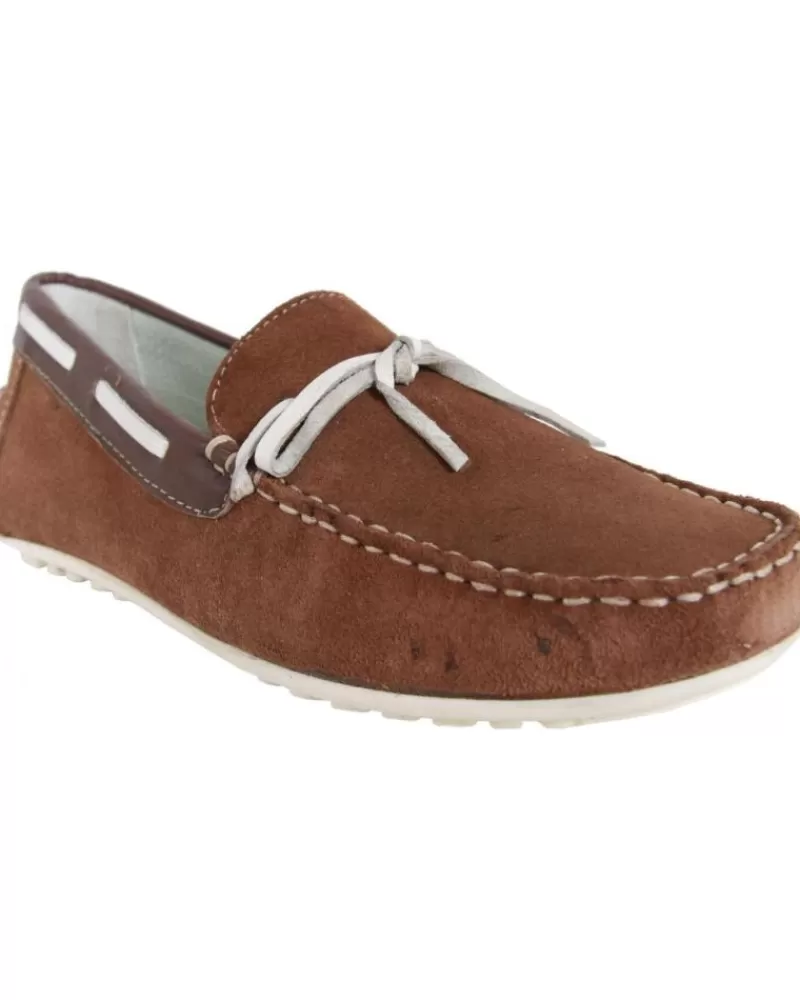 Boy MTNG Moccasins-Woman And Girl And Boy Mocasines 83515 Ante Marron Oscuro